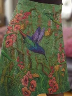 Plus Size Casual Vintage Animal Skirt -Zolucky Sales Store 197dfeab59e0acc80a9c268d95224c11