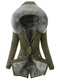 Loose Fur Collar Hoodie Casual Padded Jacket -Zolucky Sales Store 1c09d100672819d30bf2019ab2787b6a