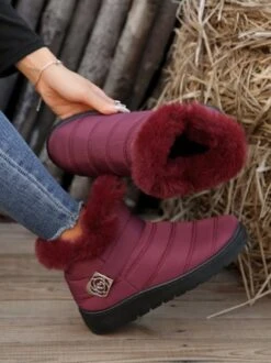 Casual Quilted Winter Furry Lined Boots -Zolucky Sales Store 1c80bed60d6cb7b0b593f3ab16acbde3