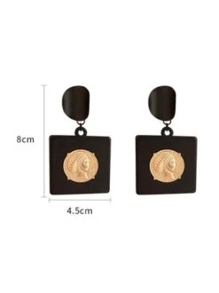 Metal Portrait Geometric Retro Pendant Earrings -Zolucky Sales Store 1d8b728bfcbfaf6e5e718adfba45171f