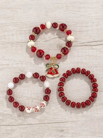 Christmas Cartoon Pendant Bracelet Set Multi-layered Beaded Bracelet 11 Christmas Cartoon Pendant Bracelet Set Multi-layered Beaded Bracelet - Image 11