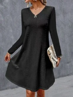 Casual Jacquard Loose Dress -Zolucky Sales Store 1fd7cc28fdac43a204bdbc2928227c19