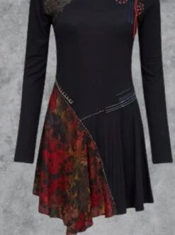 Zolucky Multicolor Cotton-Blend Casual Long Sleeve Knitting Dress 5 Zolucky Multicolor Cotton-Blend Casual Long Sleeve Knitting Dress -Zolucky Sales Store 2019 10 25T135550 533 jpg 1571982974863