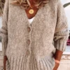 Women Buttoned Casual Cardigan Sweater