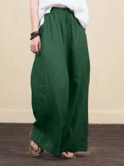 Wide-leg Cotton Trousers 9 Wide-leg Cotton Trousers -Zolucky Sales Store 20200528 112305 008 1590636282978