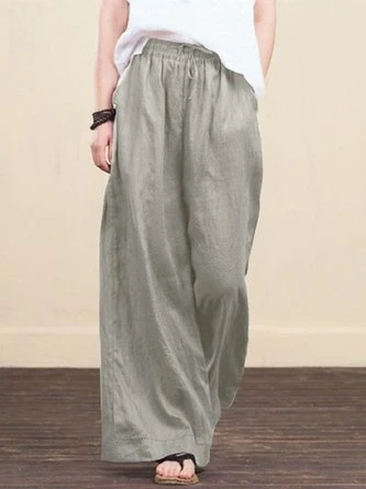 Wide-leg Cotton Trousers 1 Wide-leg Cotton Trousers