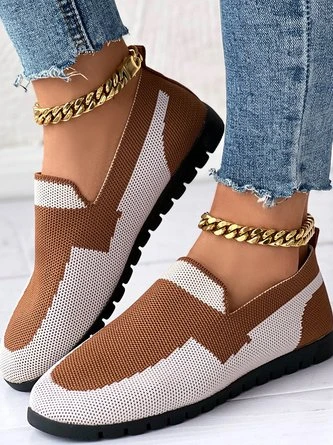 Contrast Stitching Casual All Season Mesh Fabric Shallow Shoes 4 Contrast Stitching Casual All Season Mesh Fabric Shallow Shoes - Image 4