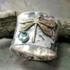 Vintage Style Vacation Mysterious Dragonfly Alloy Ring