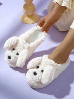 Casual Cartoon Dog Fluffy Toe-covered Slippers -Zolucky Sales Store 2124ef0e556c3442d46fdd9d85829d8f