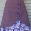 Purple Cotton-Blend Skirts