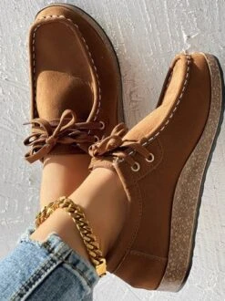 Casual Faux Suede Plain Loafers -Zolucky Sales Store 23bc14d1c29b782ddd6617fcdbff2cbb