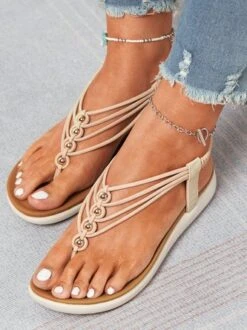 Beaded Thin Strap Bohemian Thong Sandals 23 Beaded Thin Strap Bohemian Thong Sandals -Zolucky Sales Store 23f286ca9fd9175cb0a0d975cf9ef804