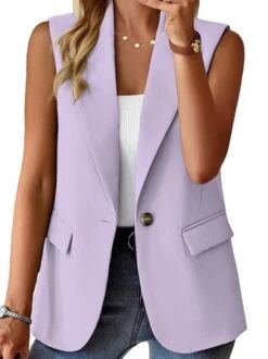 Plain Lapel Collar Casual Loose Blazer -Zolucky Sales Store 2413e919f098c0b38cde299cdf31a711