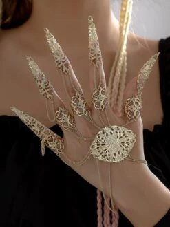 Halloween Gothic Style Tapered Tassel Nail Bracelet -Zolucky Sales Store 246361ef7958ae8dc9d9a7cbc24299d6