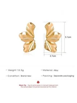 Elegant Golden Irregular Petal Earrings -Zolucky Sales Store 252935b216a34ea18f32d5adc60f6ccc 1698904153451