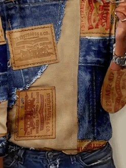 Plus Size Casual Print Crew Neck T-Shirt -Zolucky Sales Store 2583324aeed963f9919645795f80cc4b