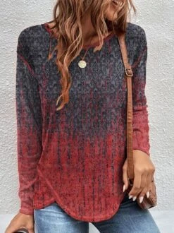 Ombre Casual Loose Tunic T-Shirt 7 Ombre Casual Loose Tunic T-Shirt -Zolucky Sales Store 25f07784df33a1fa0cdf28a47866aee4