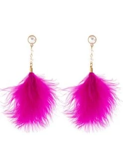 Elegant Imitation Feather Pearl Dangle Earrings -Zolucky Sales Store 26522a126d2671a499e82e133b7438cb