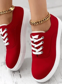 Casual All Season Plain Christmas Canvas Shoes -Zolucky Sales Store 268c904f9d291c496c9fe75f75022923