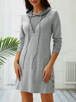 Color Block V Neck Casual Dress -Zolucky Sales Store 2690ea6b0dad99db9eea53cf5e8dd98f