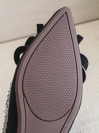 Sparkling Rhinestone Bowknot Fashion Flat Shallow Shoes 9 Sparkling Rhinestone Bowknot Fashion Flat Shallow Shoes - Image 9
