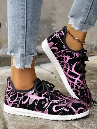 Abstract Lines Casual Slip On Sneakers 9 Abstract Lines Casual Slip On Sneakers - Image 9