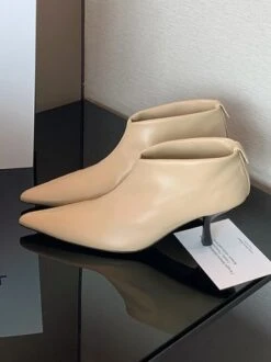 Women Minimalist Kitten Heel Fashion Ankle Boots