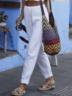 Regular Fit Casual Cotton Pants