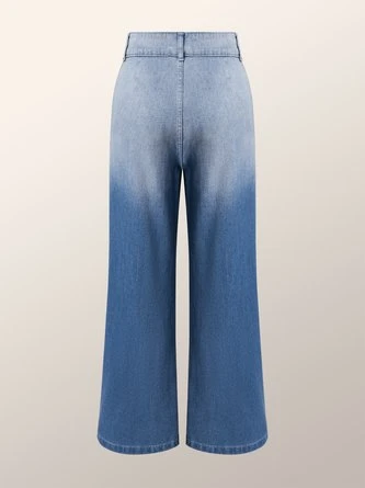 Loose High Waist Plain Urban Wide Leg Long Jeans 5 Loose High Waist Plain Urban Wide Leg Long Jeans - Image 5