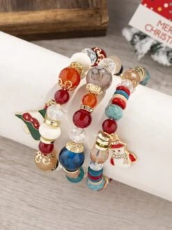 Christmas Cartoon Pendant Bracelet Set Multi-layered Beaded Bracelet 21 Christmas Cartoon Pendant Bracelet Set Multi-layered Beaded Bracelet -Zolucky Sales Store 2877bb7819d1619b5247bcb0a27e759b