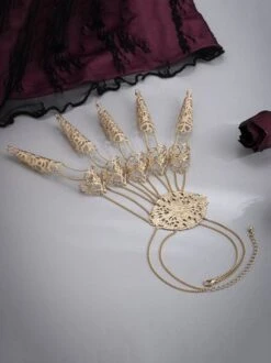 Halloween Gothic Style Tapered Tassel Nail Bracelet -Zolucky Sales Store 2886958e1811d4946ca7218d1a0144ec