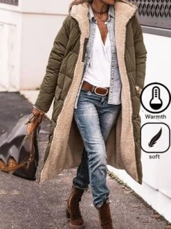 Hoodie Fleece Casual Padded Jacket