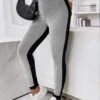 Color Block Jersey Casual Leggings