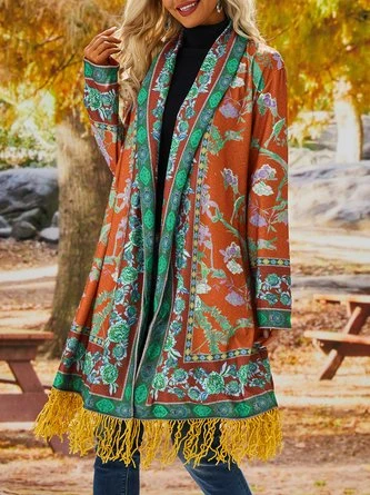 Boho Printed Casual Cardigan Cardigan 2 Boho Printed Casual Cardigan Cardigan - Image 2