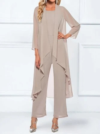 Elegant Solid Color Loose Two-Piece Set 1 Elegant Solid Color Loose Two-Piece Set