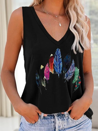 Casual Loosen V Neck Knit Tank 6 Casual Loosen V Neck Knit Tank - Image 6