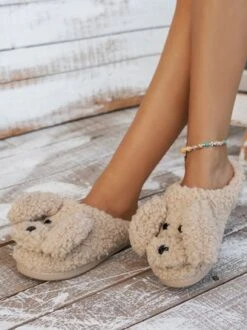 Casual Cartoon Dog Fluffy Toe-covered Slippers -Zolucky Sales Store 2d2987c0db7ad1b2764d74ad7c870d7d