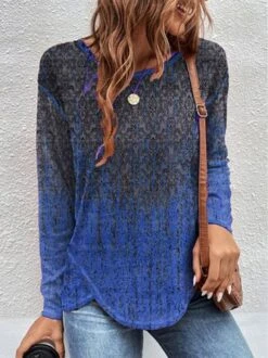 Ombre Casual Loose Tunic T-Shirt 9 Ombre Casual Loose Tunic T-Shirt -Zolucky Sales Store 2d2f653062d737800ea79810e6845726