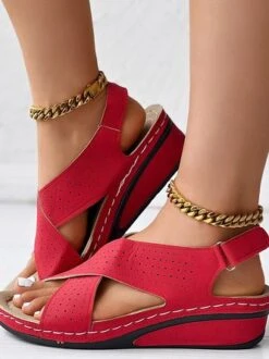 Wedge Heel Pu Vacation Sandal 29 Wedge Heel Pu Vacation Sandal -Zolucky Sales Store 2d4ba428d345468038254239ace873f2