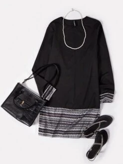 Crew Neck Geometric Casual Dress 23 Crew Neck Geometric Casual Dress -Zolucky Sales Store 2e7cf7d014213b75222fe5a9fcf2ced9