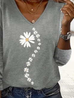 Plus Size Loose Casual Jersey T-Shirt -Zolucky Sales Store 2ead8904842012338a4e9618a19c73c2