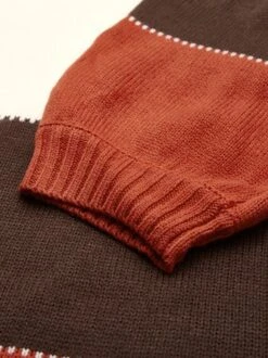 Women Stripe Long Sleeve Casual Knit Pullover Sweater -Zolucky Sales Store 2f53c69571846651ae6d643b12c7bd26