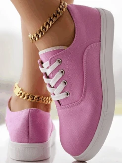 Casual All Season Plain Christmas Canvas Shoes -Zolucky Sales Store 2f76bf04b21df88daf454632113d3e31