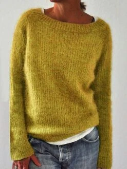 Solid Knitted Sweater Pullovers Jumpers -Zolucky Sales Store 3 jpg 1571652346613