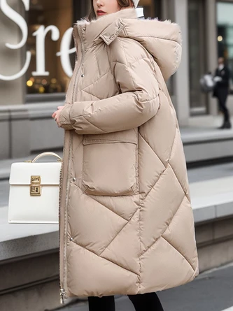 Casual Plain Padded Jacket Padded Jacket 2 Casual Plain Padded Jacket Padded Jacket - Image 2