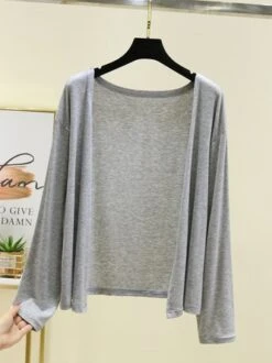 Casual Pocket Stitching Kimono -Zolucky Sales Store 305f4197833d3776280a37f9d338e95a