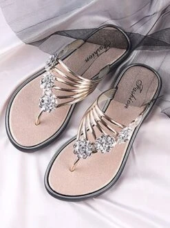 Women's Diamond Flat Thong Sandals -Zolucky Sales Store 30ac7054718d8e5f3f4f65931a1d4c69