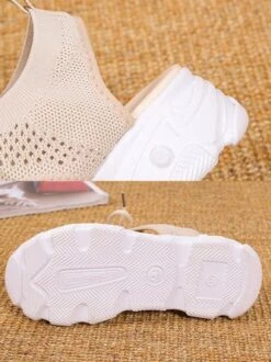 Breathable Hollow Out Lace Up Front Slip On Sports Sandals -Zolucky Sales Store 30e2e046f83999bd2c247578870cab7d