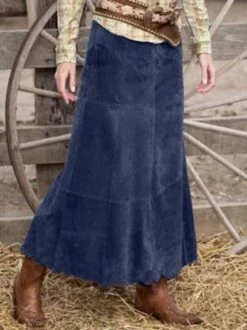 Casual Faux Suede Skirt -Zolucky Sales Store 31ff70309afc31ff7c66ead6cf3bdba0