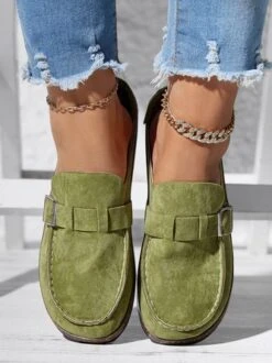 Women Soft Sole Casual Comfy Leather Slip On Sandals -Zolucky Sales Store 346e657e23c528c1058933acf6800e04